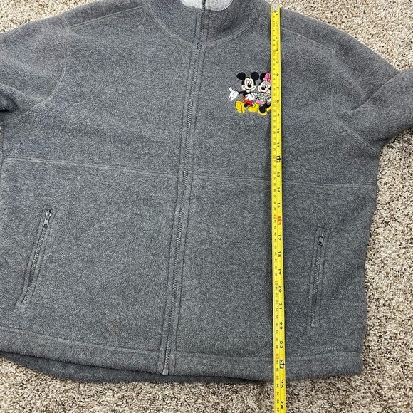 Disneyland Resort Fleece Mickey Mini Mouse Full Zip Cozy Jacket women’s Large - Picture 5 of 15
